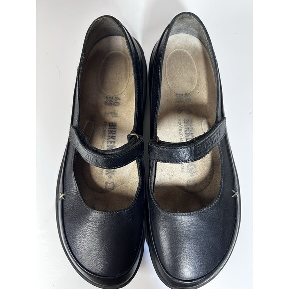 BIRKENSTOCK Iona Black Leather Mary Janes Shoes EU 40 US 9-9.5 - Picture 9 of 11